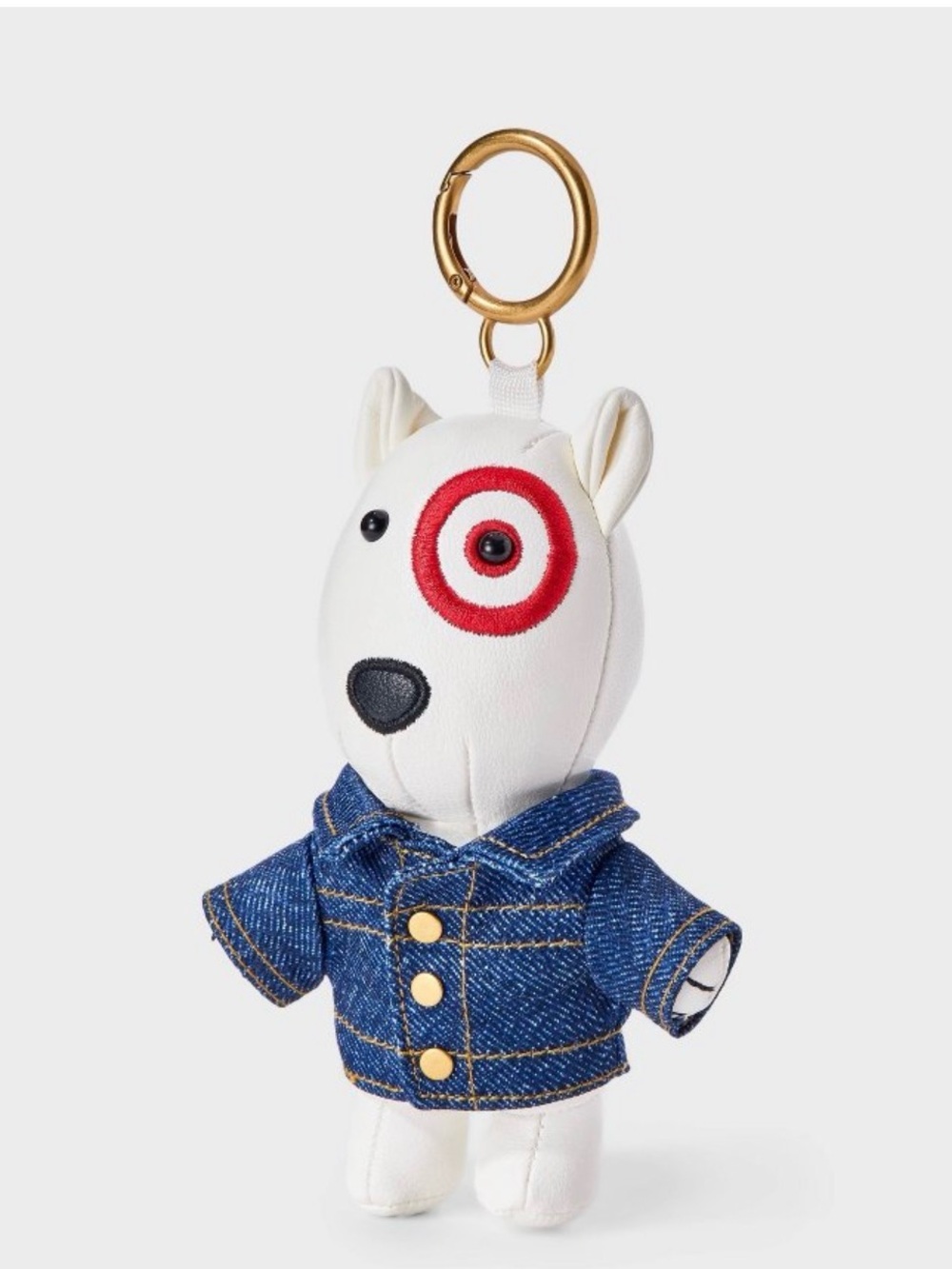 Target Bullseye Blue Jean Bag Charm